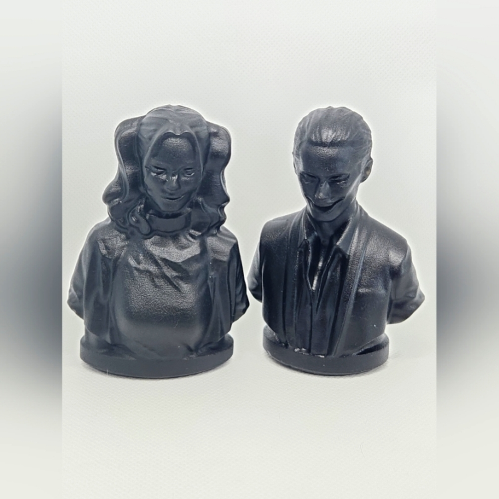 Joker and Harley Quinn Black Obsidian DC Comics Crystal Carvings